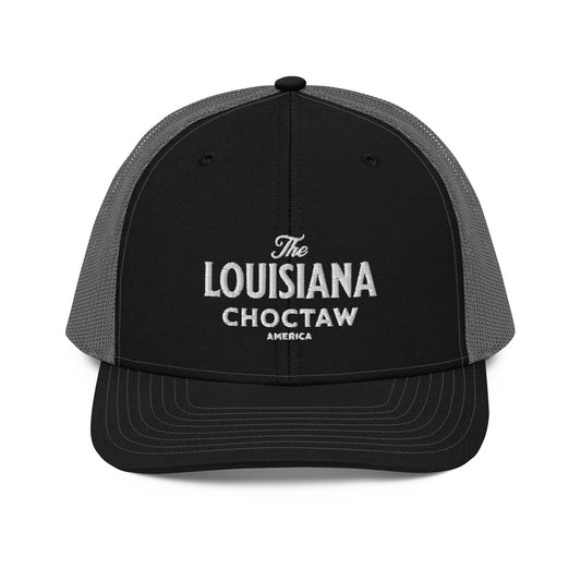 The Louisiana Choctaw White Trucker Cap