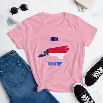 North Carolina NDN COUNTRY Women's short sleeve t-shirt